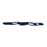 Snoring Stop Belt Adjustable Chin Strap Breathable Nylon Snoring Head Band for Men WomenBlue Black - Close-Up Angle
