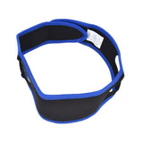 Snoring Stop Belt Adjustable Chin Strap Breathable Nylon Snoring Head Band for Men WomenBlue Black