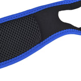 Snoring Stop Belt Adjustable Chin Strap Breathable Nylon Snoring Head Band for Men WomenBlue Black