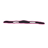 Snoring Stop Belt Adjustable Chin Strap Breathable Nylon Snoring Head Band for Men WomenRed Black