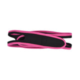 Snoring Stop Belt Adjustable Chin Strap Breathable Nylon Snoring Head Band for Men WomenRed Black - Close-Up Angle