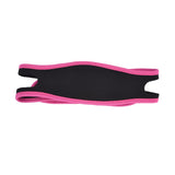 Snoring Stop Belt Adjustable Chin Strap Breathable Nylon Snoring Head Band for Men WomenRed Black - Low Angle