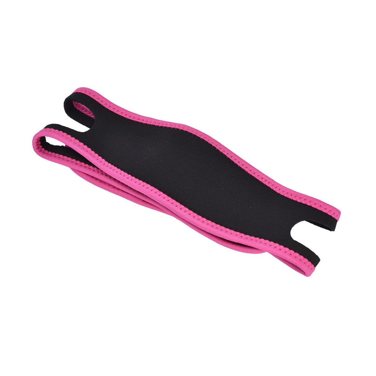 Snoring Stop Belt Adjustable Chin Strap Breathable Nylon Snoring Head Band for Men WomenRed Black