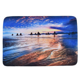 Household Bathroom Floor Carpet Water Absorption Anti Slip Flannel Mat for Door Toilet50x80cm