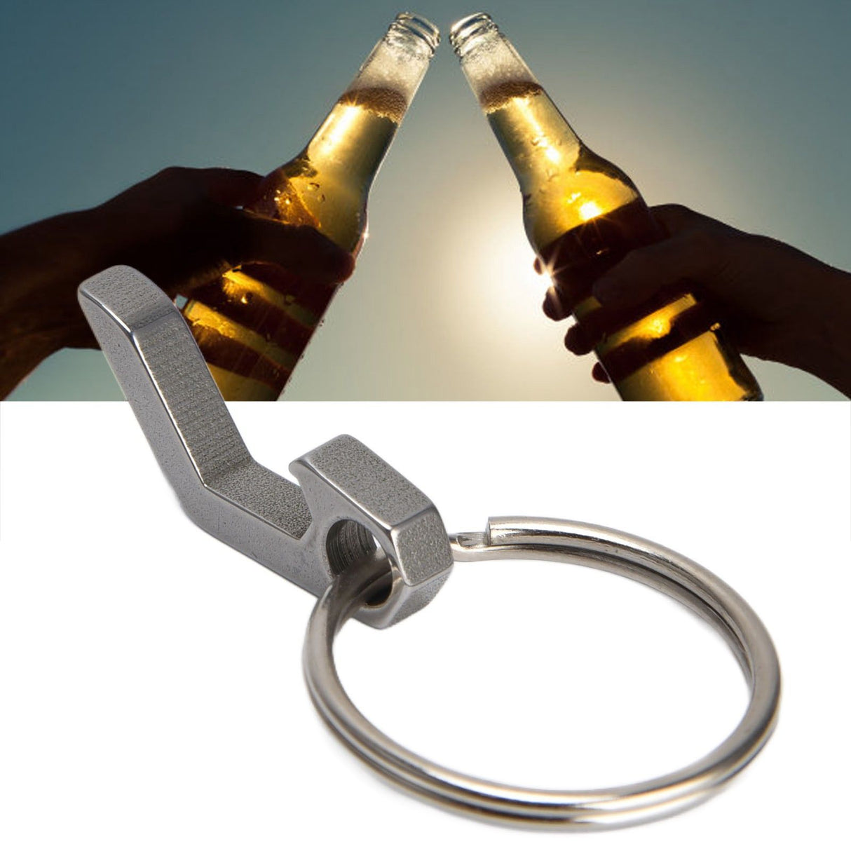 Beer Bottle Opener Keychain Mini Key Ring Small Tool Camping Mini Opener Beer Wine Tools