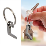 Beer Bottle Opener Keychain Mini Key Ring Small Tool Camping Mini Opener Beer Wine Tools - Extra Image