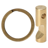 2 in 1 Metal Bottle Opener with Key Ring Beer Bar Tool Key Chain Keys Holder Portable Bottle Can Opener - Front View