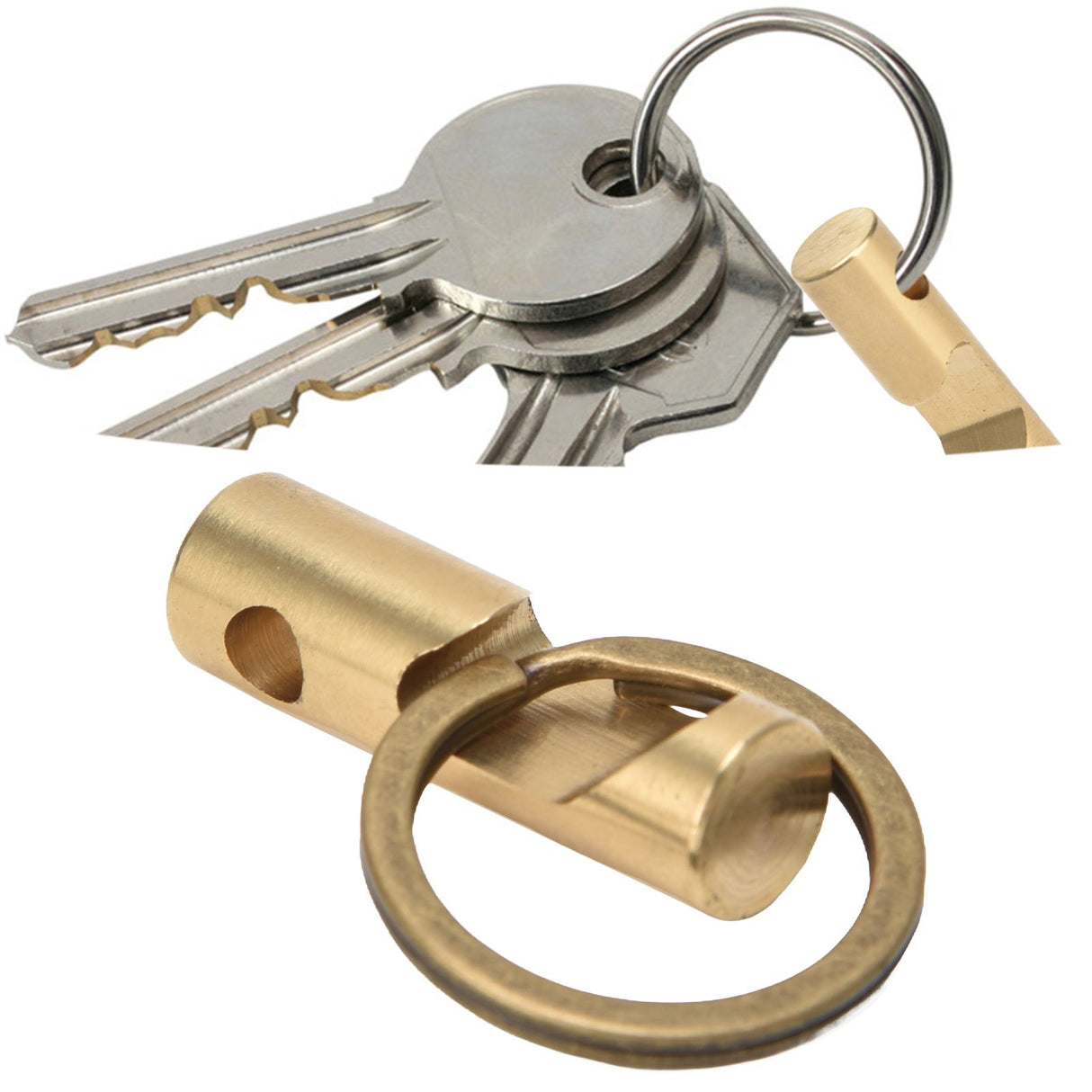 2 in 1 Metal Bottle Opener with Key Ring Beer Bar Tool Key Chain Keys Holder Portable Bottle Can Opener