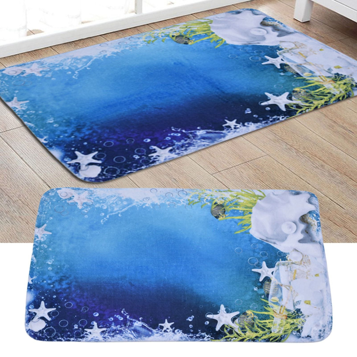 Household Bathroom Floor Carpet Static Electricity Prevention Anti Slip Flannel Mat50x80cm