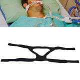 Universal Anti Snore Headgear Strap Nylon Elastic Anti Snoring Head Band for RespiratorBlack