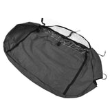 Hanging Garment Bag Dust Proof 600D Oxford Cloth Clear Zipper Clothes Storage Cover for Closet Travel - Rear View