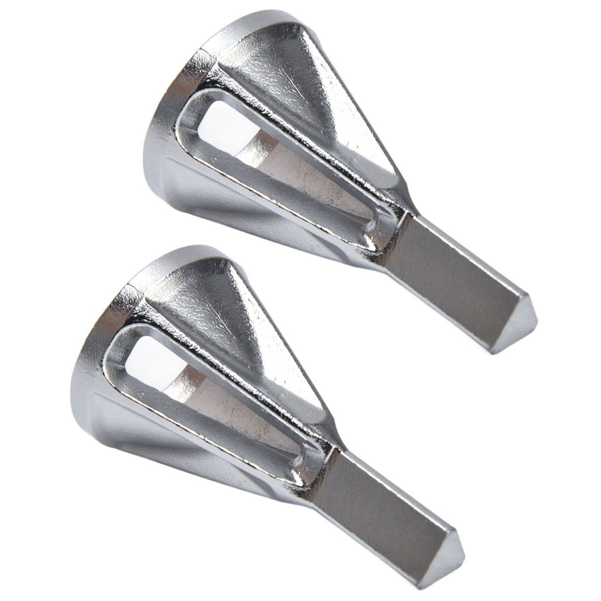 2pcs Deburring Chamfering Device Triangular Handle Deburring External Drill for Stainless Steel Copper Brass Aluminum
