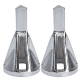 2pcs Deburring Chamfering Device Triangular Handle Deburring External Drill for Stainless Steel Copper Brass Aluminum - Close-Up Angle