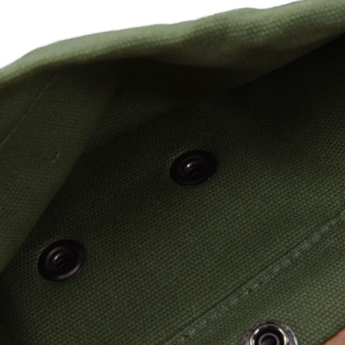 Foraging Pouch Collapsible PU Leather Canvas Mushroom Foraging Bag for Hiking Camping Hunting