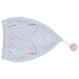 Hair Towel Wrap Fine Texture Soft Handle Dry Naturally Coral Fleece Hair Drying Towel - Front View