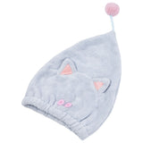 Hair Towel Wrap Fine Texture Soft Handle Dry Naturally Coral Fleece Hair Drying Towel - Low Angle