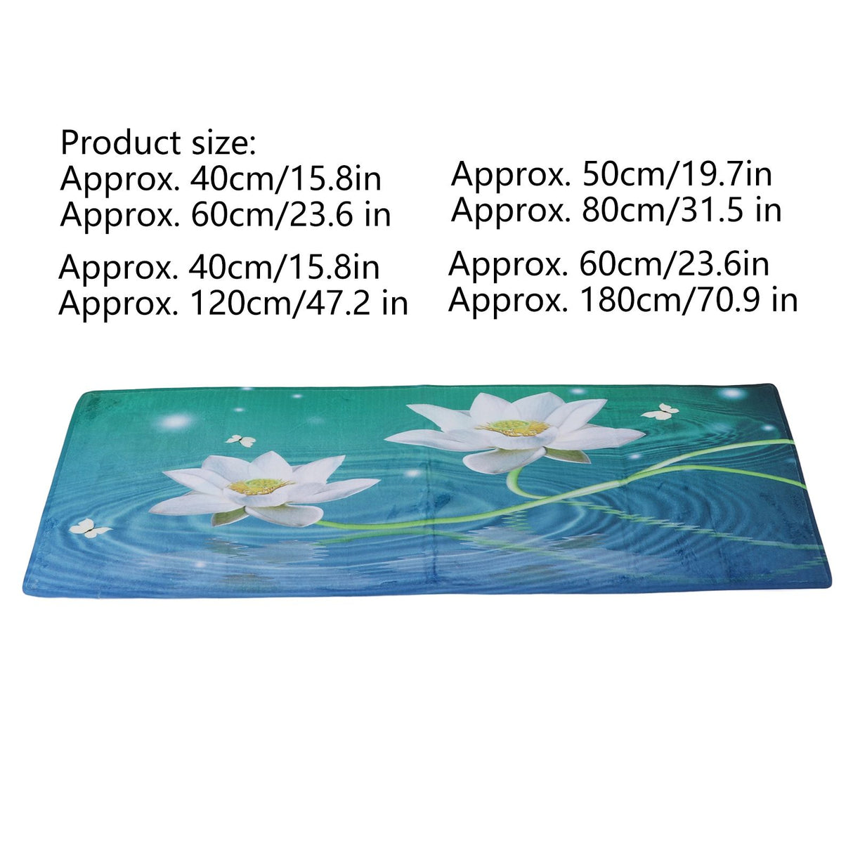 Bathroom Runner Practical Breathable Soft Comfortable Exquisite Design Decorative Carpet for Kitchen60x180cm