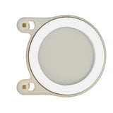 Hole Decorative Hooks Double Hooks Fashion Simple Easy to Install ABS Wall Hook for Hotels Bedrooms Bathrooms - Side View