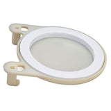 Hole Decorative Hooks Double Hooks Fashion Simple Easy to Install ABS Wall Hook for Hotels Bedrooms Bathrooms - Close-Up Angle