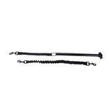 Hands Free Dog Leash Black Thicken Dog Bike Attachment Traction Belt with Hex Wrench for Dog Training Running Exercising - Front View