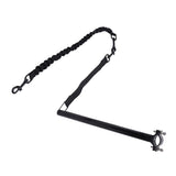 Hands Free Dog Leash Black Thicken Dog Bike Attachment Traction Belt with Hex Wrench for Dog Training Running Exercising - 45-Degree Angle