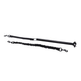 Hands Free Dog Leash Black Thicken Dog Bike Attachment Traction Belt with Hex Wrench for Dog Training Running Exercising - Low Angle