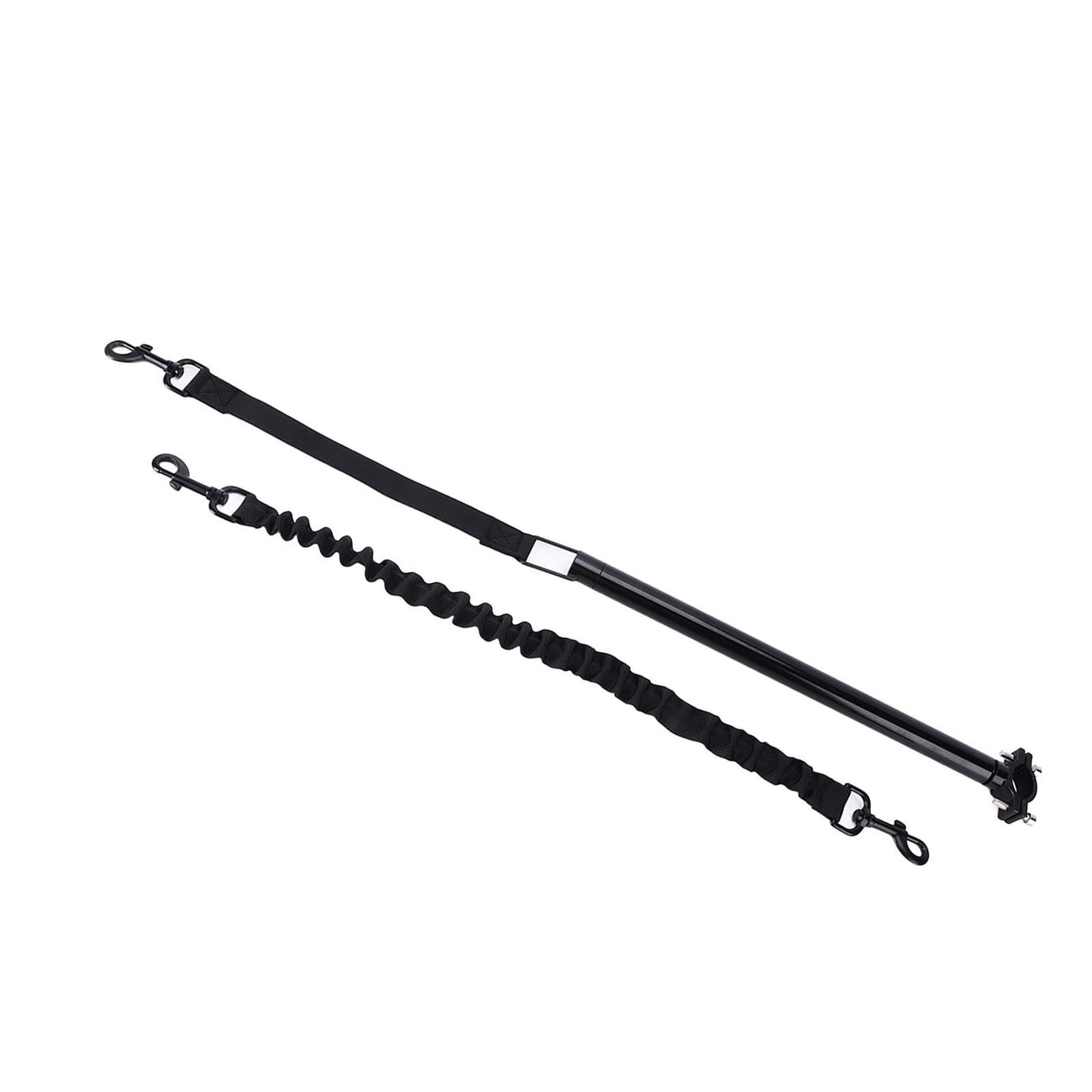 Hands Free Dog Leash Black Thicken Dog Bike Attachment Traction Belt with Hex Wrench for Dog Training Running Exercising