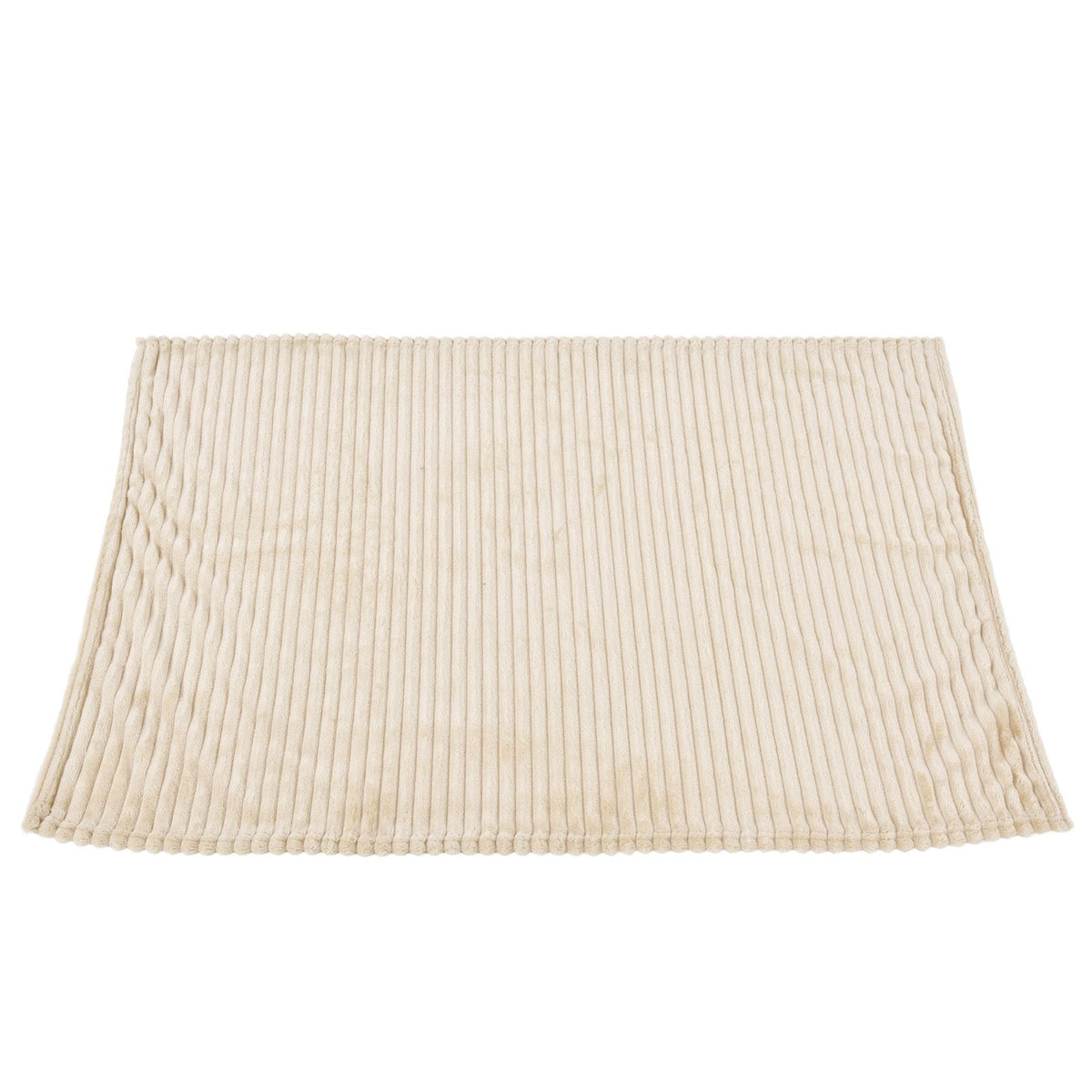 Flannel Throw Blanket Plush Fluffy Light Breathable Fine Workmanship Stylish Simple Soft BlanketBeige