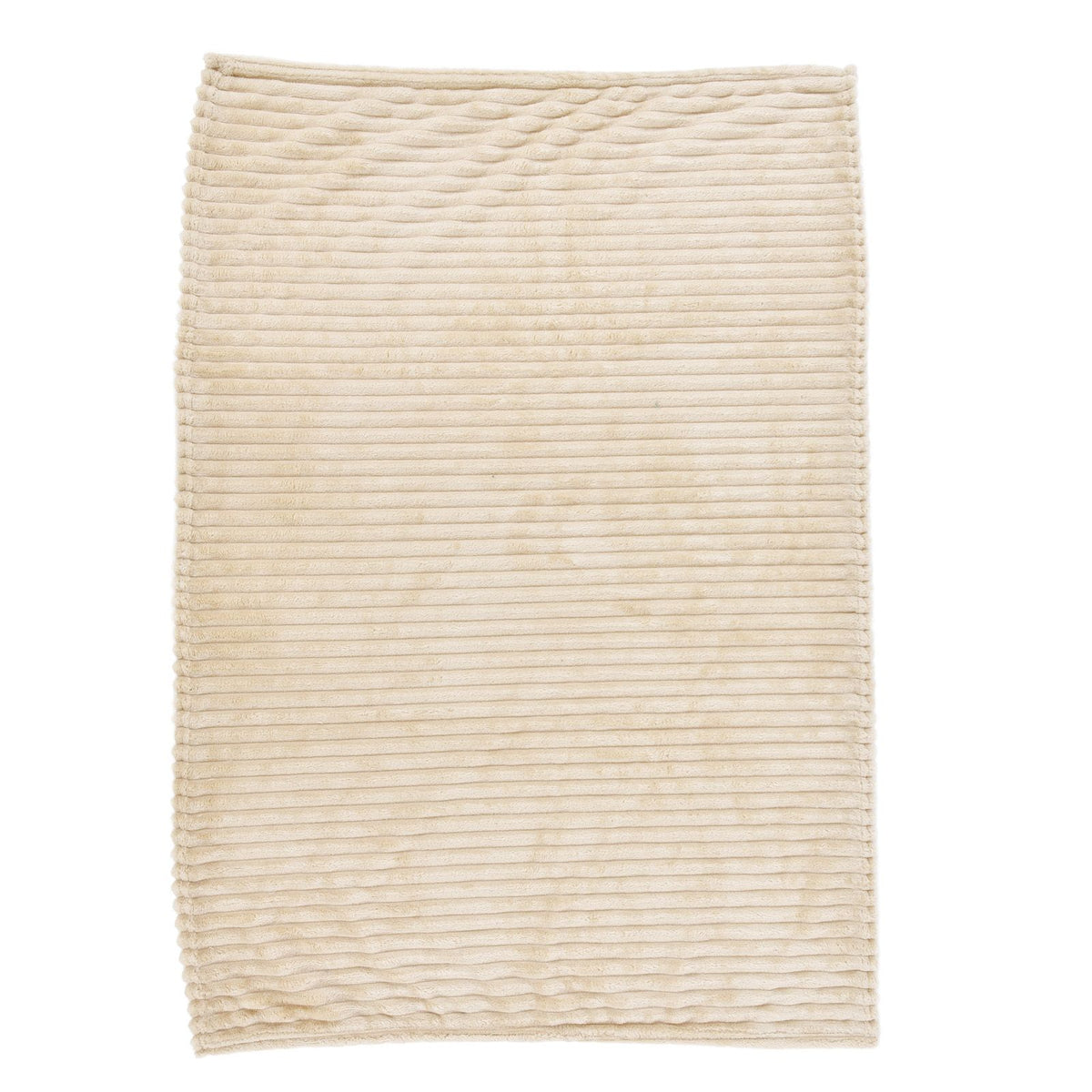 Flannel Throw Blanket Plush Fluffy Light Breathable Fine Workmanship Stylish Simple Soft BlanketBeige