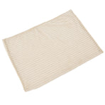 Flannel Throw Blanket Plush Fluffy Light Breathable Fine Workmanship Stylish Simple Soft BlanketBeige