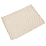 Flannel Throw Blanket Plush Fluffy Light Breathable Fine Workmanship Stylish Simple Soft BlanketBeige - 45-Degree Angle