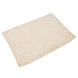 Flannel Throw Blanket Plush Fluffy Light Breathable Fine Workmanship Stylish Simple Soft BlanketBeige
