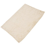 Flannel Throw Blanket Plush Fluffy Light Breathable Fine Workmanship Stylish Simple Soft BlanketBeige - Extra Image