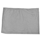 Flannel Throw Blanket Plush Fluffy Light Breathable Fine Workmanship Stylish Simple Soft BlanketGrey