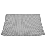 Flannel Throw Blanket Plush Fluffy Light Breathable Fine Workmanship Stylish Simple Soft BlanketGrey