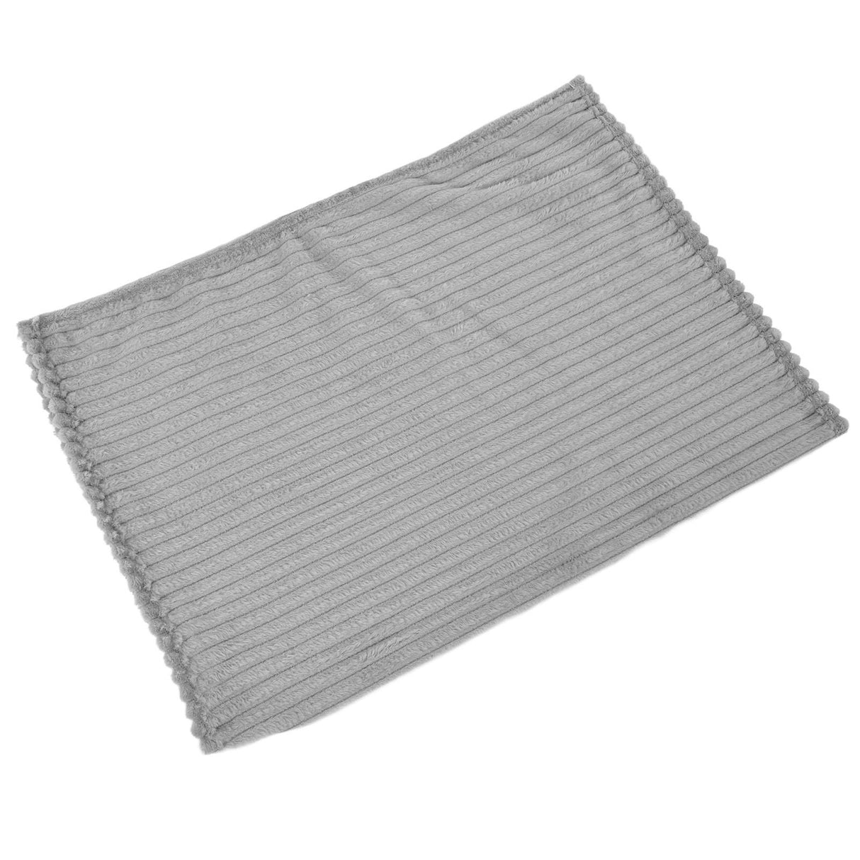 Flannel Throw Blanket Plush Fluffy Light Breathable Fine Workmanship Stylish Simple Soft BlanketGrey