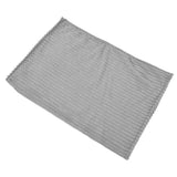 Flannel Throw Blanket Plush Fluffy Light Breathable Fine Workmanship Stylish Simple Soft BlanketGrey