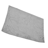 Flannel Throw Blanket Plush Fluffy Light Breathable Fine Workmanship Stylish Simple Soft BlanketGrey