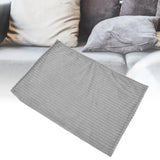 Flannel Throw Blanket Plush Fluffy Light Breathable Fine Workmanship Stylish Simple Soft BlanketGrey