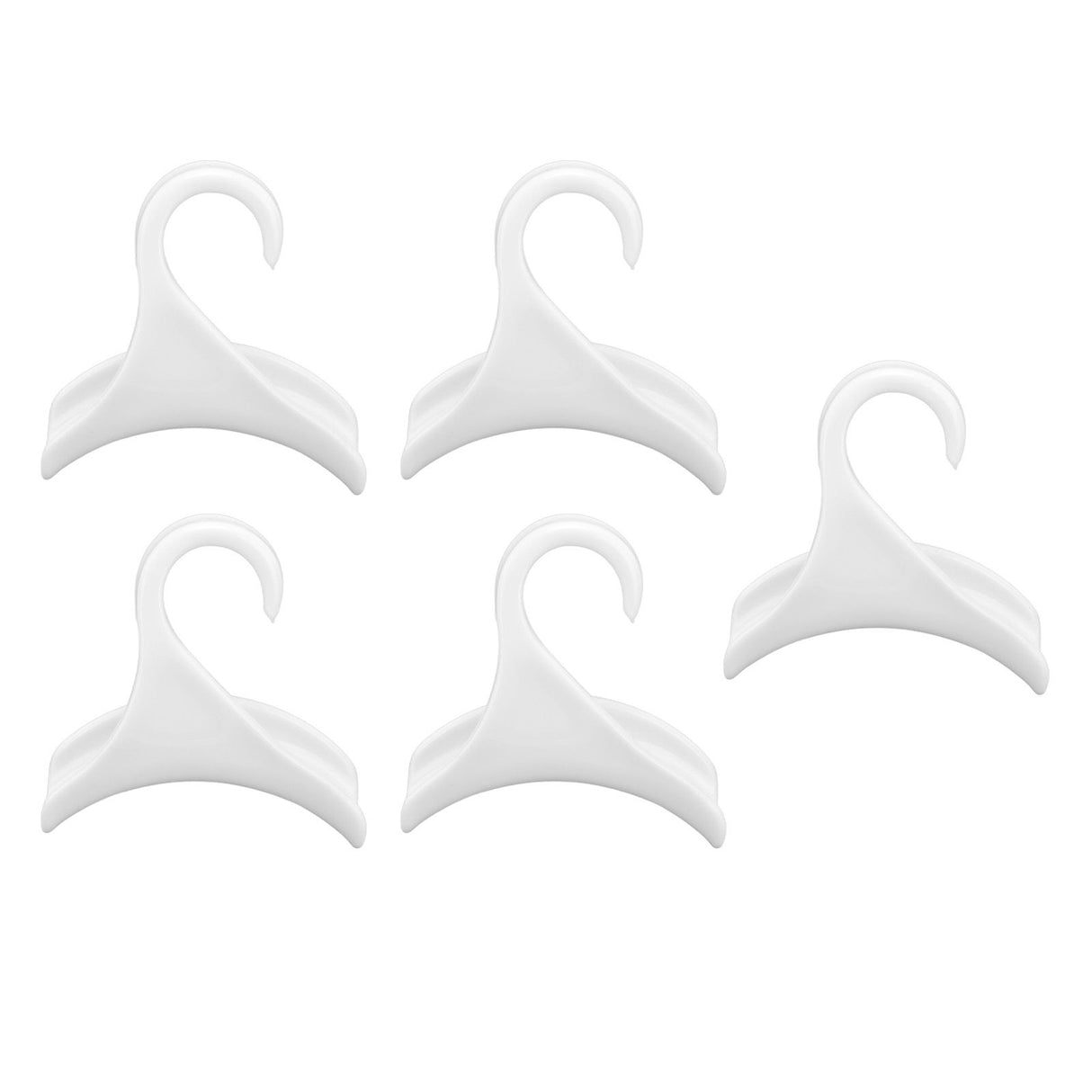 5Pcs Purse Door Hanger Bag Arc Closet Hanger Hook for Satchel Coat Haversack Belt StorageWhite