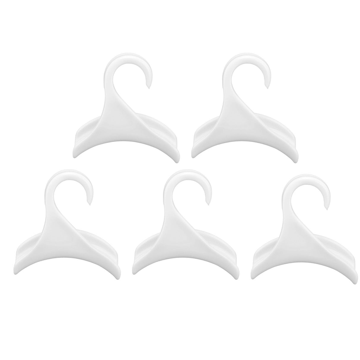 5Pcs Purse Door Hanger Bag Arc Closet Hanger Hook for Satchel Coat Haversack Belt StorageWhite