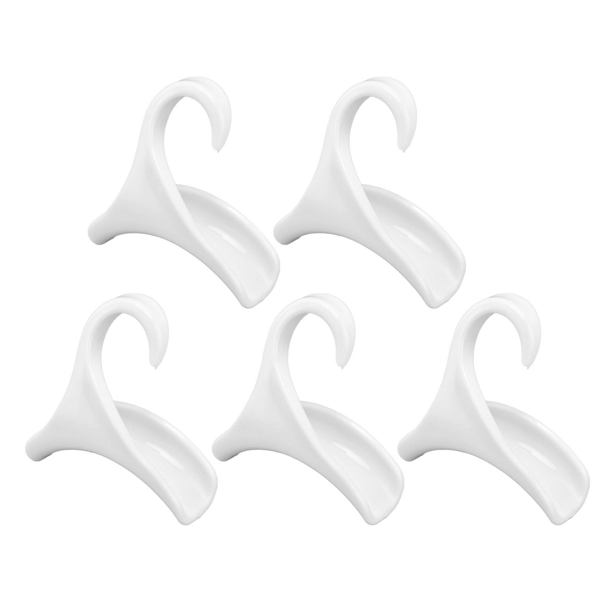 5Pcs Purse Door Hanger Bag Arc Closet Hanger Hook for Satchel Coat Haversack Belt StorageWhite