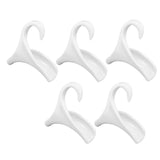 5Pcs Purse Door Hanger Bag Arc Closet Hanger Hook for Satchel Coat Haversack Belt StorageWhite