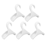 5Pcs Purse Door Hanger Bag Arc Closet Hanger Hook for Satchel Coat Haversack Belt StorageWhite