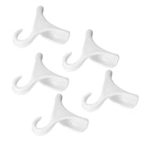 5Pcs Purse Door Hanger Bag Arc Closet Hanger Hook for Satchel Coat Haversack Belt StorageWhite - Low Angle