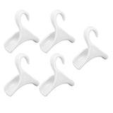 5Pcs Purse Door Hanger Bag Arc Closet Hanger Hook for Satchel Coat Haversack Belt StorageWhite
