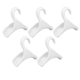 5Pcs Purse Door Hanger Bag Arc Closet Hanger Hook for Satchel Coat Haversack Belt StorageWhite
