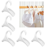 5Pcs Purse Door Hanger Bag Arc Closet Hanger Hook for Satchel Coat Haversack Belt StorageWhite