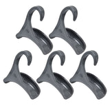 5Pcs Purse Door Hanger Bag Arc Closet Hanger Hook for Satchel Coat Haversack Belt StorageGrey