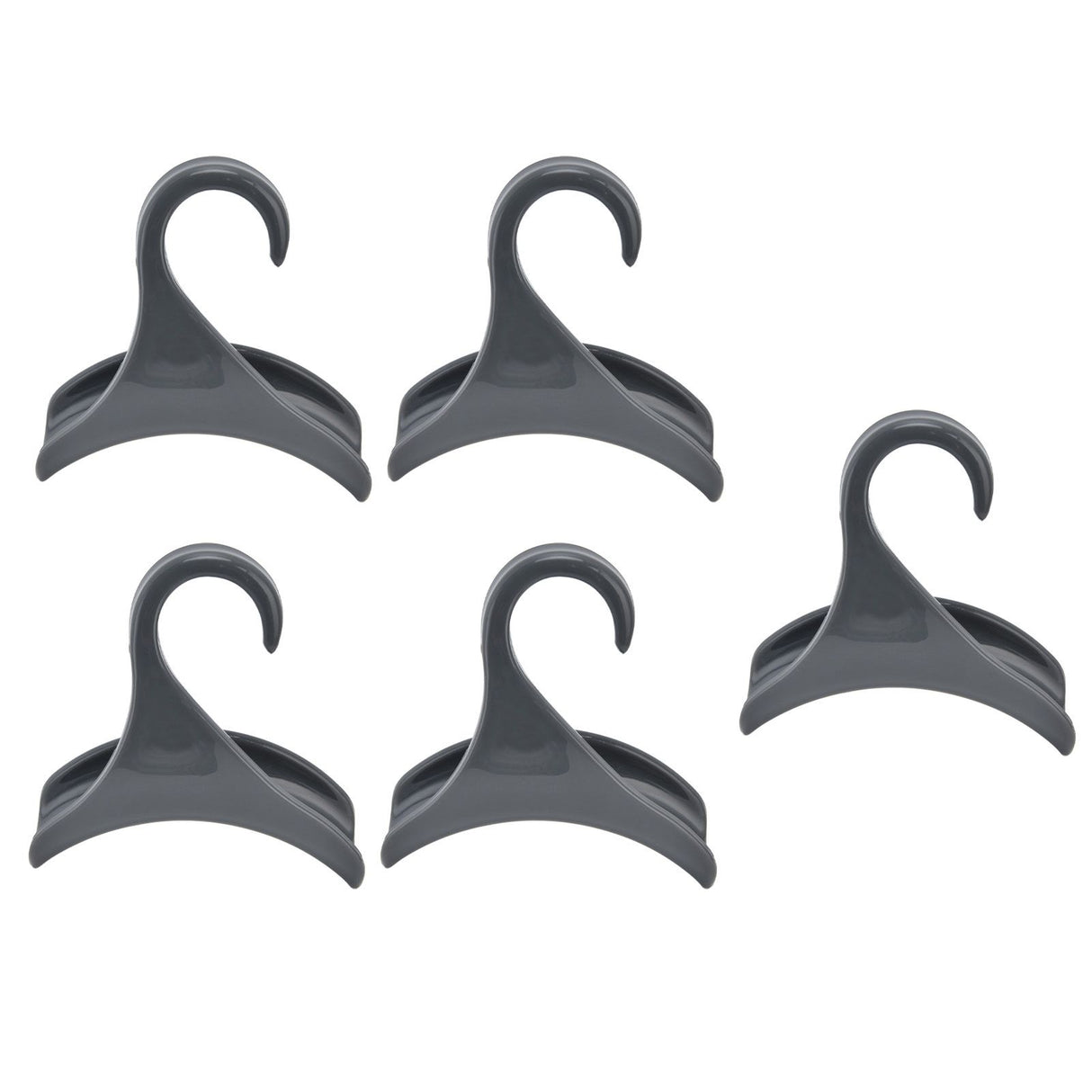 5Pcs Purse Door Hanger Bag Arc Closet Hanger Hook for Satchel Coat Haversack Belt StorageGrey